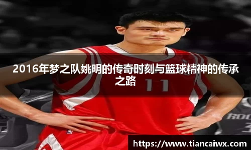 2016年梦之队姚明的传奇时刻与篮球精神的传承之路
